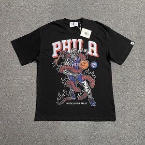Warren Lotas Philadelphia Themed Cool Basketball Style Black T Shirt
